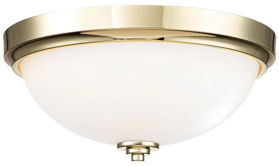 Feiss FE-MALIBU-F-BATH-PB lampa sufitowa do łazienki MALIBU 2xE27/60W/230V IP44 złota