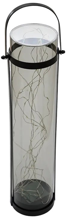 Lampa solarna LANTERN GREY 46 cm szara