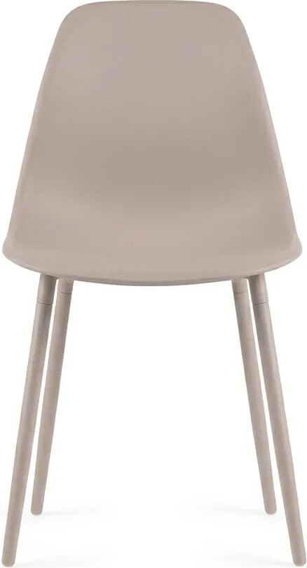 Krzesło do kuchni OSAKA plastikowe, beżowe