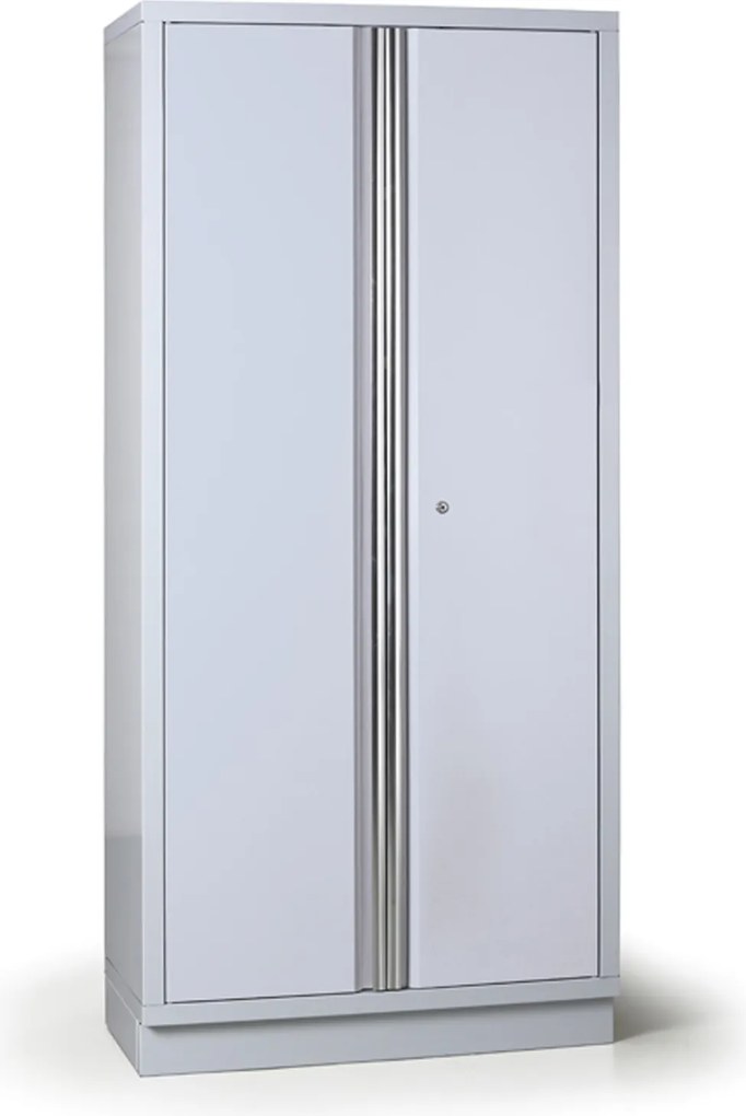 Metalowa szafa warsztatowa G2, 2000 x 915 x 458 mm, szara