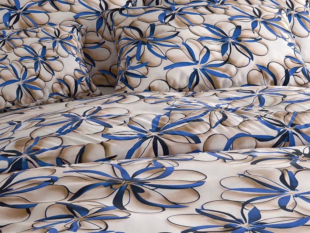 PrzytulneMieszkanie.pl PrzytulneMieszkanie.pl Pościel z mikrowłókna FLORVINA beżowe Rozmiar pościeli: 2 szt 70 x 90 cm | 200 x 220 cm