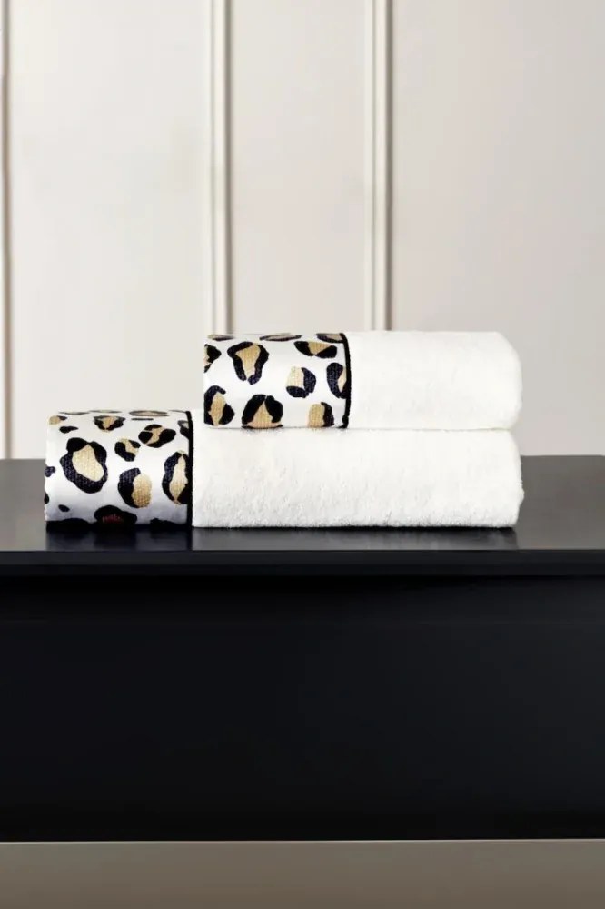 Podarunkowy zestaw ręczników CHEETAH, 2 szt Czarny