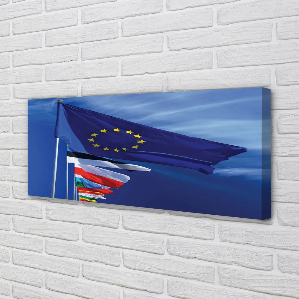 Duży obraz na płótnie Zestaw Flag