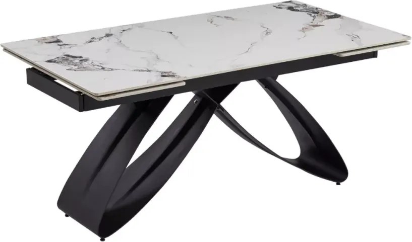 Stół rozkładany Twig 160-240 cm - nowoczesny stół do jadalni i salonu z ceramicznym blatem