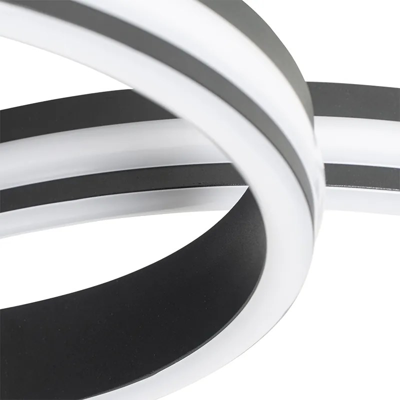 Plafon / Lampy sufitowe czarny w komplecie z LED 3-stopniowy ściemniacz 4-światła - NavaraDesignerski Oswietlenie wewnetrzne