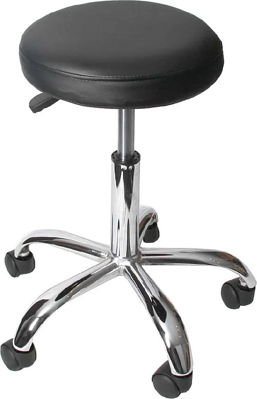 Stołek roboczy MCW-E47,  czarny