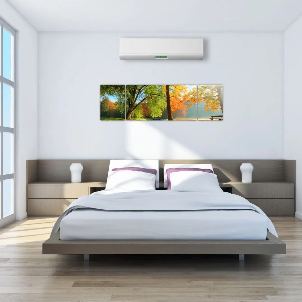 Obraz - Spokojny jesienny krajobraz (170x50 cm)