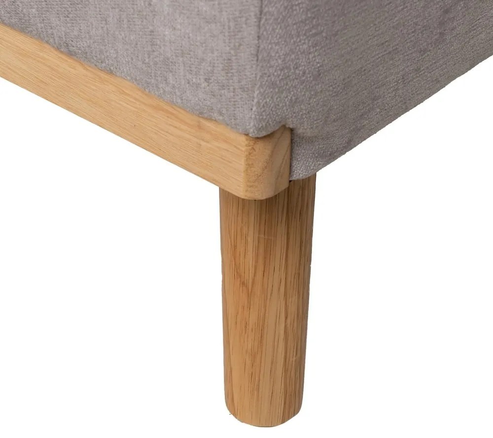 Jasnoszara rozkładana sofa z tkaniny szenilowej 178 cm – Ixia