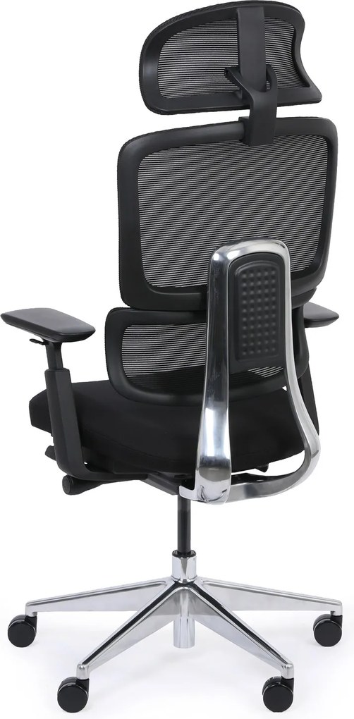 Krzesło biurowe WILMOT MF, czarna rama, czarna