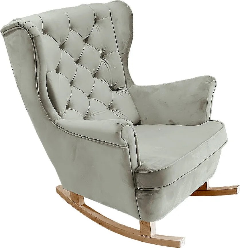 Fotel Relax z Tapicerowanym Siedzeniem i Podłokietnikami, Fotel TV 102x81x95cm Popiel_29856