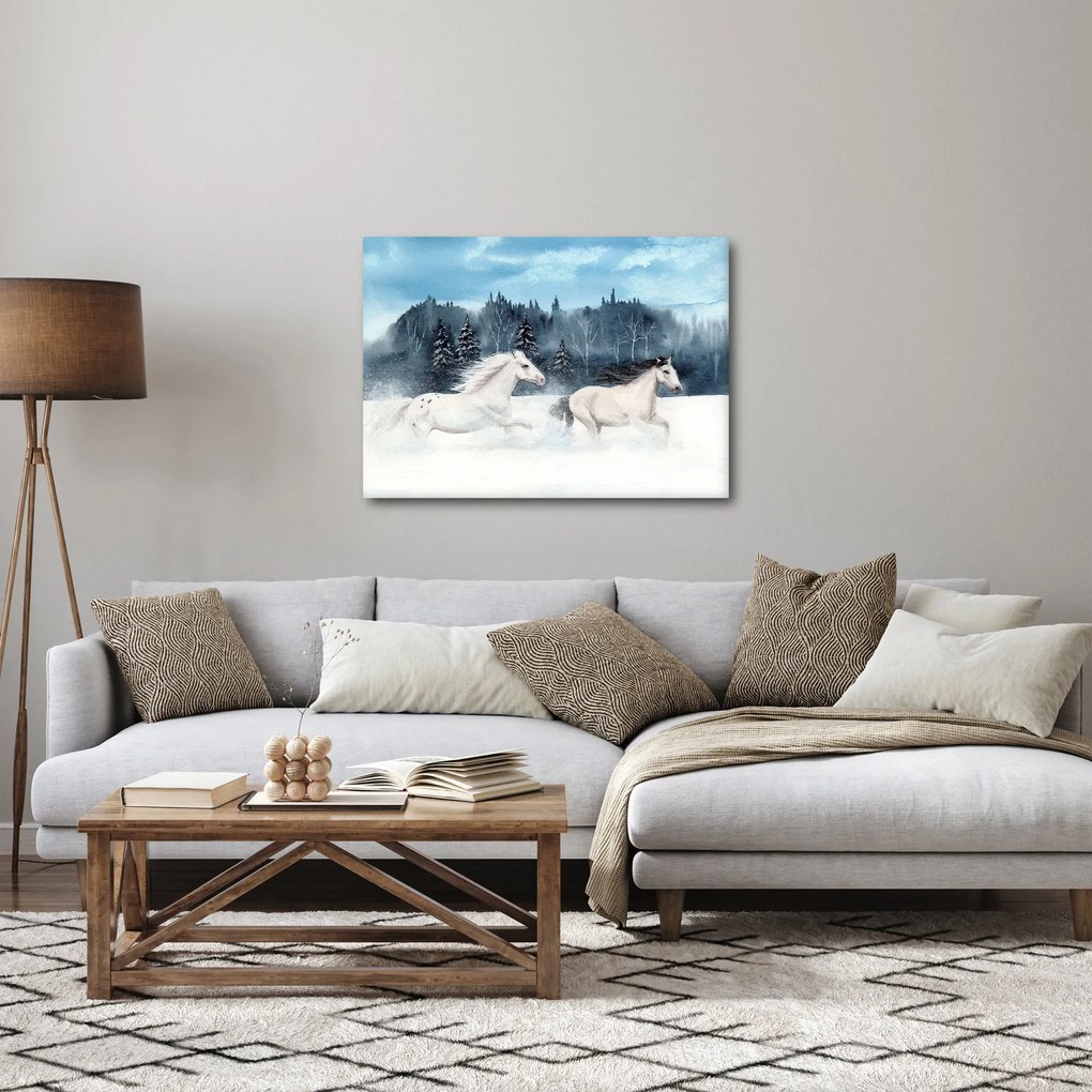 Obraz malowanych koni (70x50 cm)