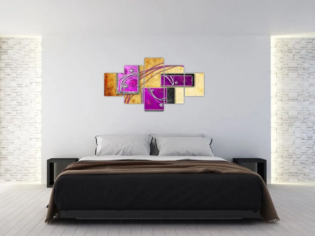 Obraz abstrakcji (125x70 cm)