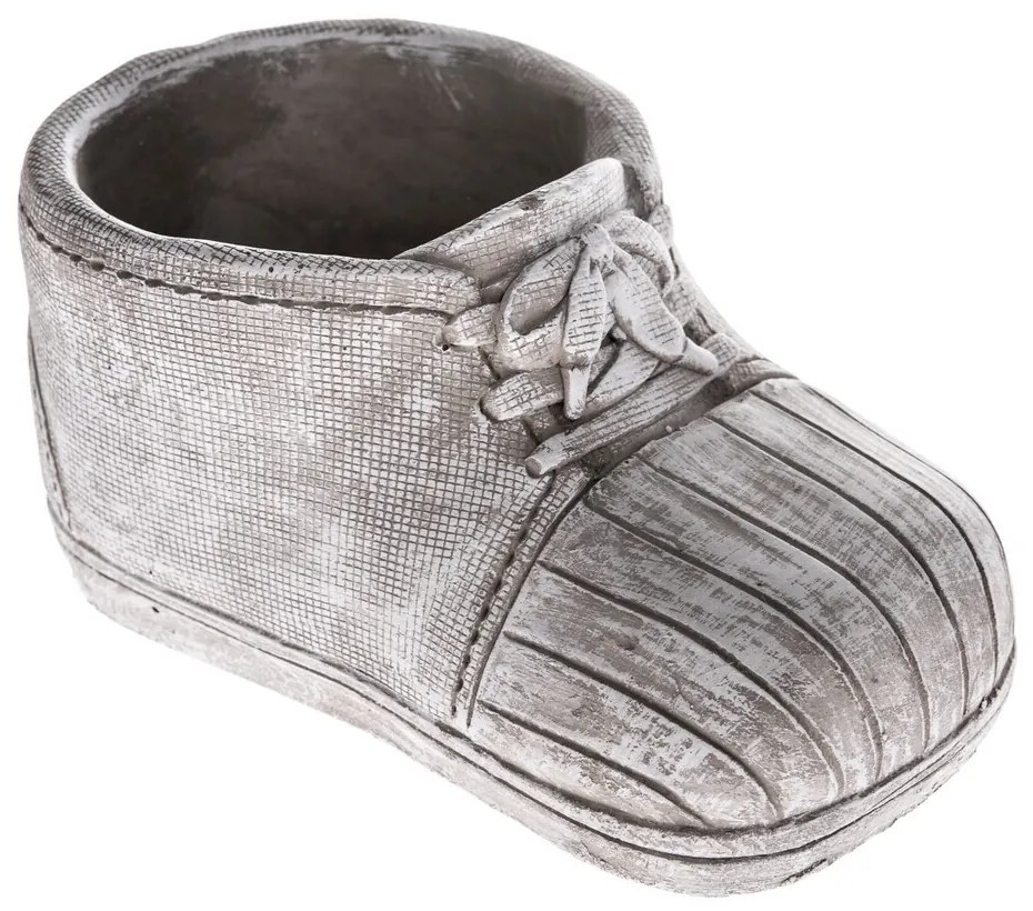 Dekoracja pogrzebowa Doniczka betonowa But, 20 x 10,5 x 11 cm