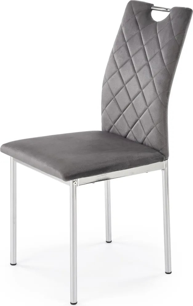 Pikowane krzesło z rączką do przenoszenia K578 Halmar