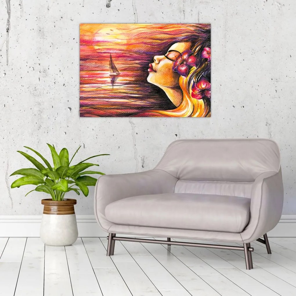 Obraz na szkle - Wspomnienia lata (70x50 cm)