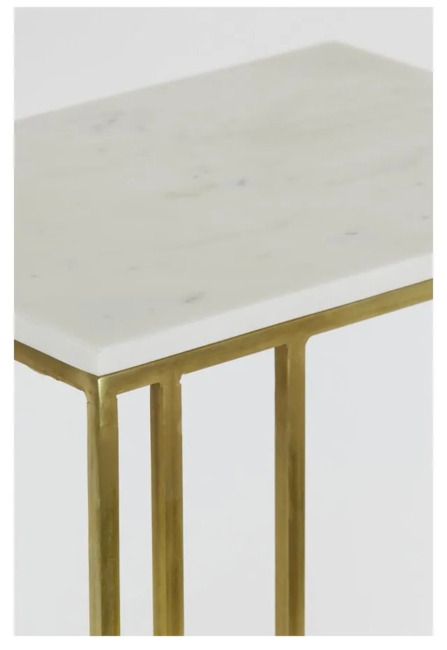 Stolik z blatem w dekorze marmuru 31x41 cm Roshan – Light & Living