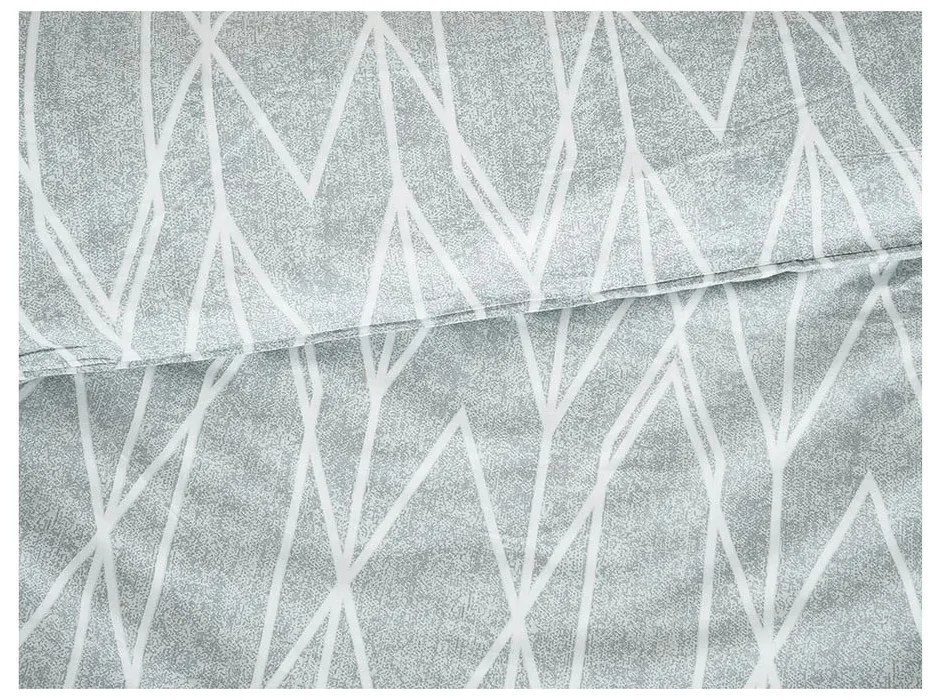Szara pościel jednoosobowa z kory 140x200 cm Gray Stripes – B.E.S.