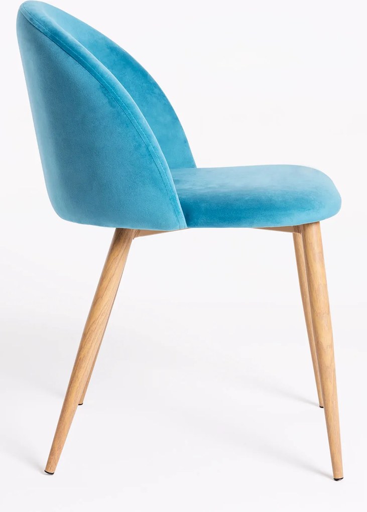 Zestaw 4 Krzese Vint Aksamitne