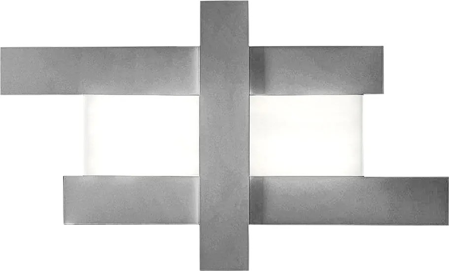 Nowoczesna lampa ścienna LED o mocy 50 W – geometryczna konstrukcja stalowa, ciepłe światło 3000 K, 2620 lm, szerokość 104 cm, IP20