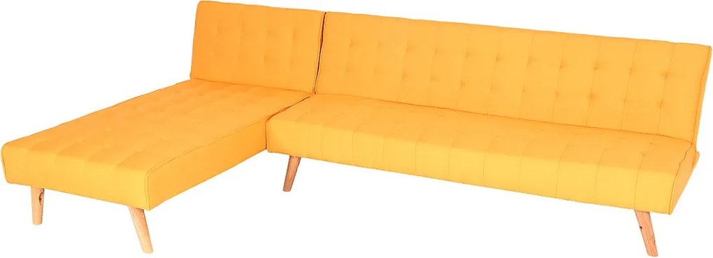 Sofa narożna MCW-K38,  żółty