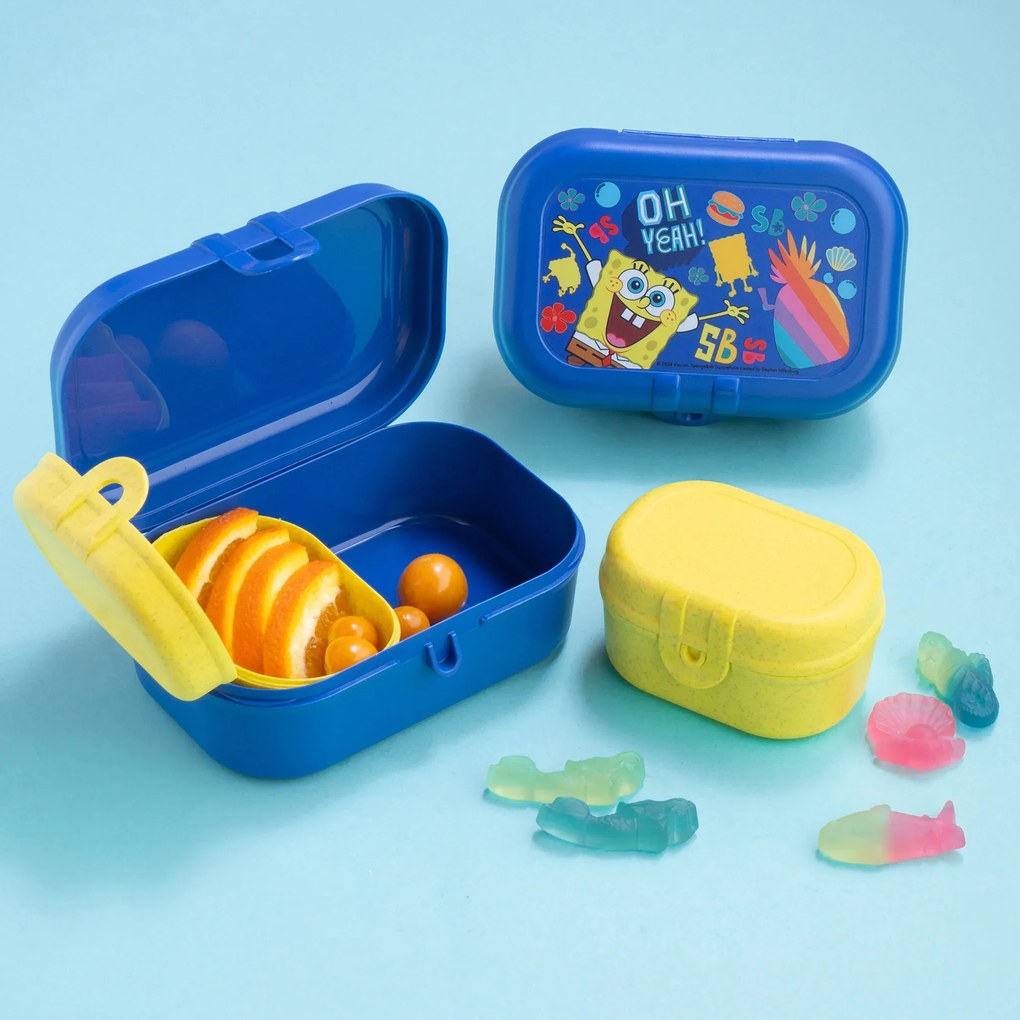 Śniadaniówka z 2 pojemniczkami Pascal Ready Mini SpongeBob, KOZIOL