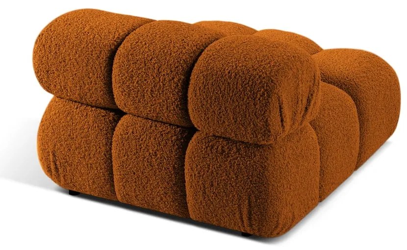 Pomarańczowy moduł sofy z materiału bouclé (moduł środkowy) Bellis – Micadoni Home