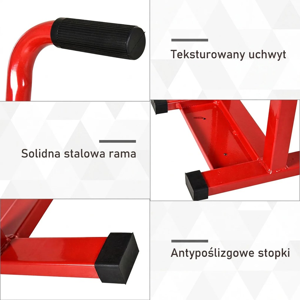 DURHAND Podnośnik motocyklowy nośność 150 kg regulowana wysokość 27,5/39,5 cm do garażu i na zewnątrz