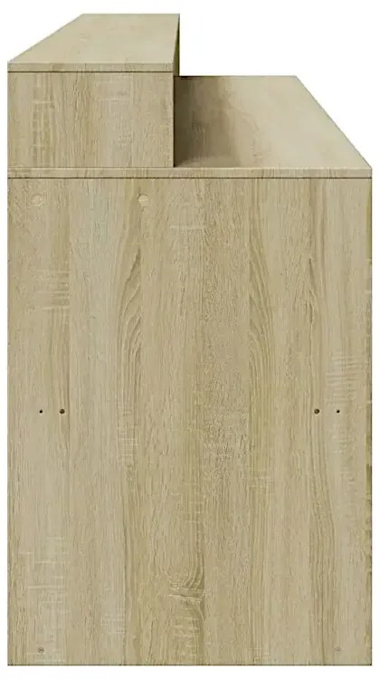 Podświetlane biurko 200 cm dąb sonoma C2-H80