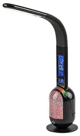 Rabalux 74230 lampa stołowa LED z brokatem Figen, czarny, 5 W, 290 lm, 5000 K, ściemnialna