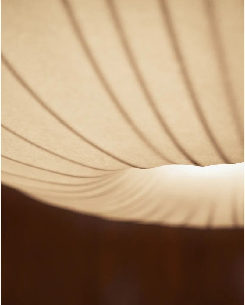 Biała lampa sufitowa z tekstylnym kloszem ø 30 cm Somar – Kave Home