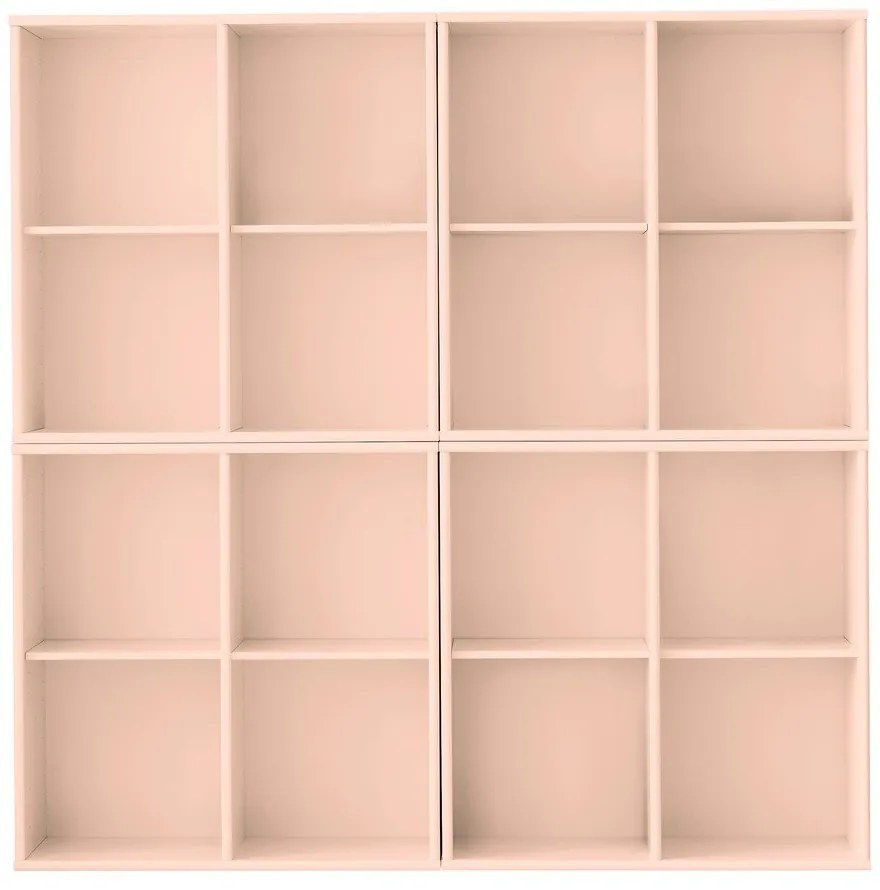 Jasnoróżowy regał wiszący 140x140x27 cm Mistral – Hammel Furniture