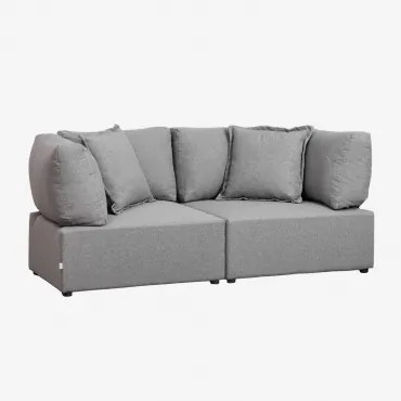 Dwuczęściowa Sofa Modułowa Z 2 Narożnikami Kata Szary - Sklum