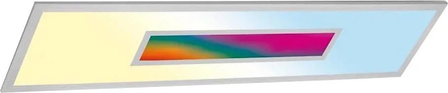 LED RGBW ściemnialny panel LED/20W/230V srebrny + pilot zdalnego sterowania