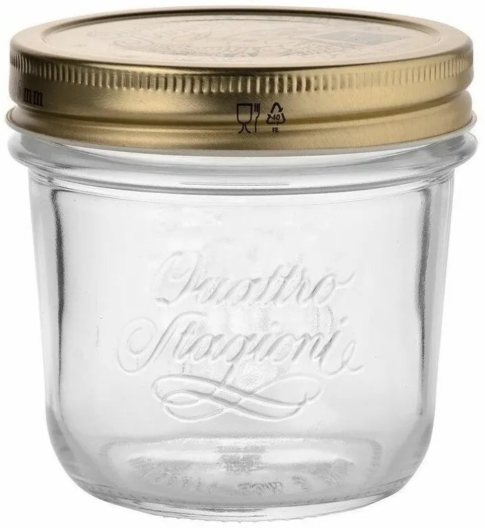 Bormioli Rocco Słoik z pokrywką Quattro Stagioni  Wide Mouth, 200 ml
