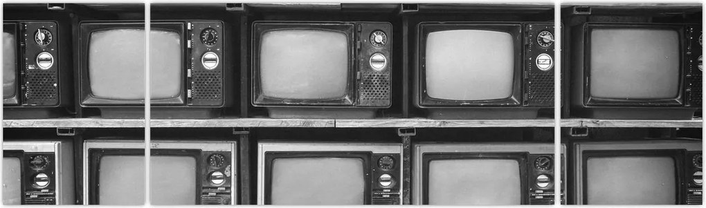 Obraz - Retro TV (170x50 cm)