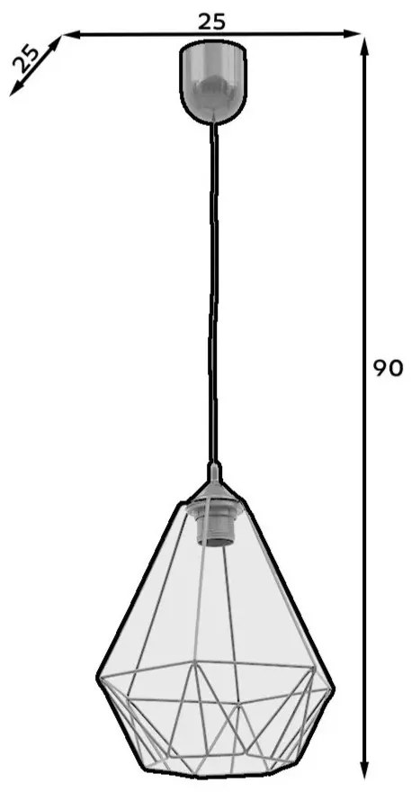 Lampa wisząca BENIGNE I czarna ELTAP