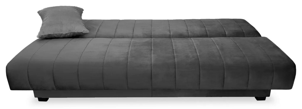 Sofa z Funkcją Spania SIGMA Rozkładana Wersalka Dwuosobowa Szara Nowoczesna do Salonu