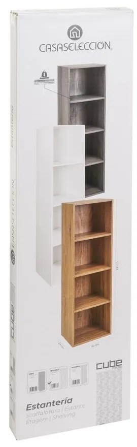 Biały regał 30x106x24 cm Cube – Casa Selección