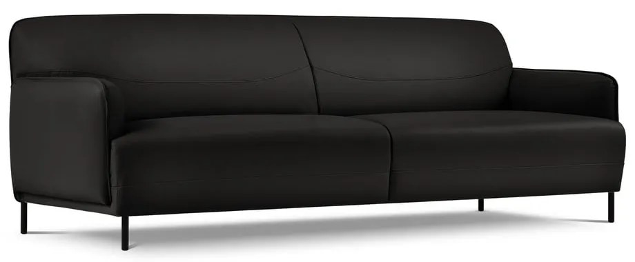 Czarna skórzana sofa Windsor &amp; Co Sofas Neso, 235x90 cm