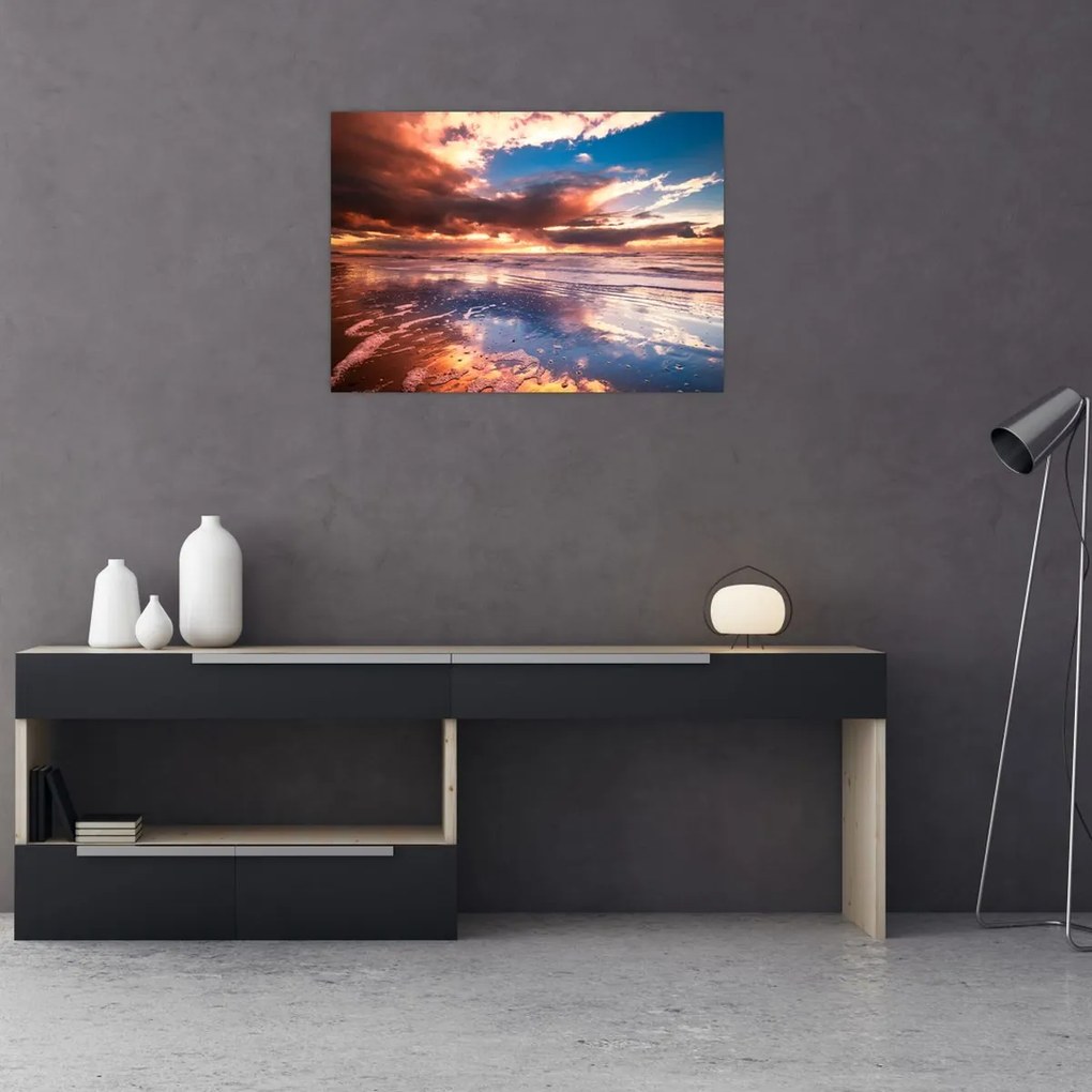 Obraz - Wieczorna plaża (70x50 cm)