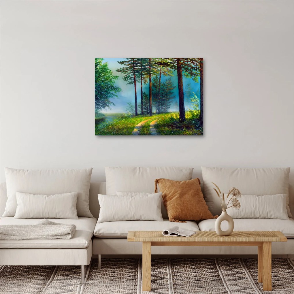 Obraz - Obraz olejny przedstawiający krajobraz (70x50 cm)