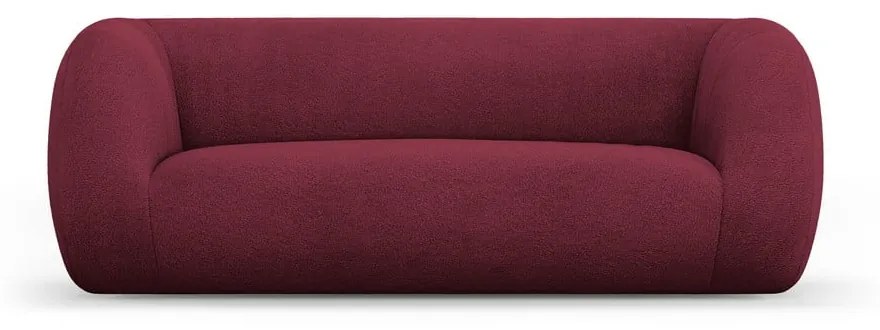 Bordowa sofa z materiału bouclé 210 cm Essen – Cosmopolitan Design