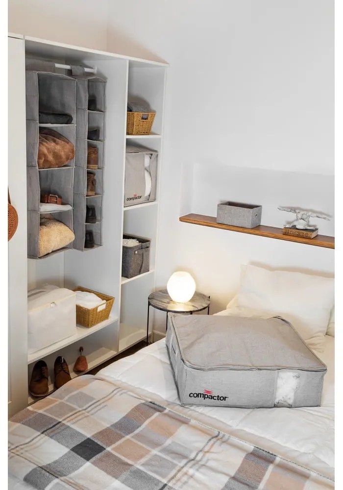 Szary pojemnik próżniowy Compactor Oxford, 145 l