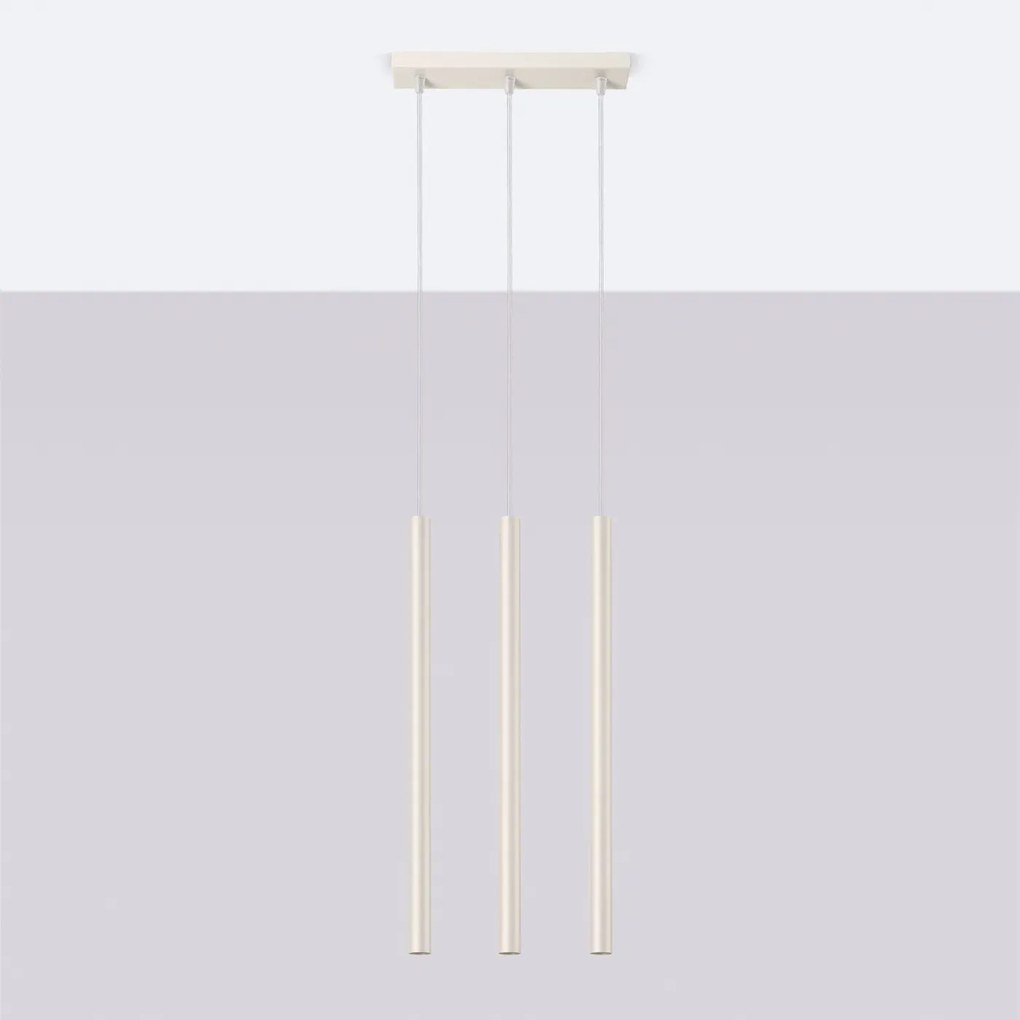 Lampa wisząca PASTELO 3 beżowa SOLLUX LIGHTING