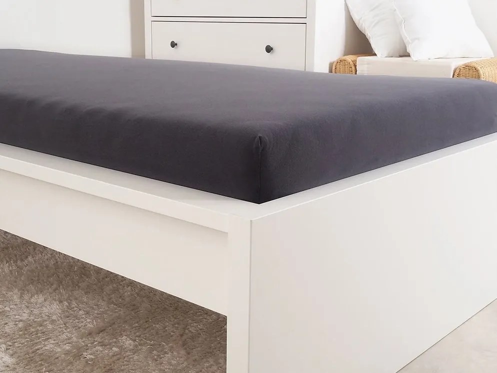 PrzytulneMieszkanie.pl Prześcieradło jersey do łóżeczka dziecięcego EXCLUSIVE 70x140 cm antracytowe