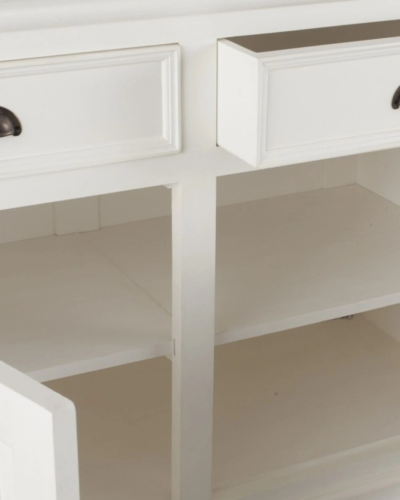 Komoda Brighton 3 szuflady + 3 drzwi white