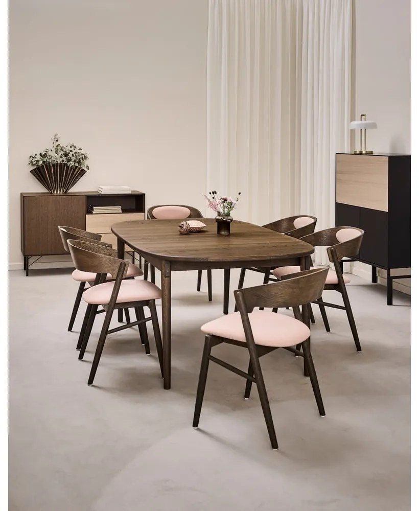 Naturalny rozkładany stół z litego drewna dębowego 106x184 cm Miro – Hammel Furniture