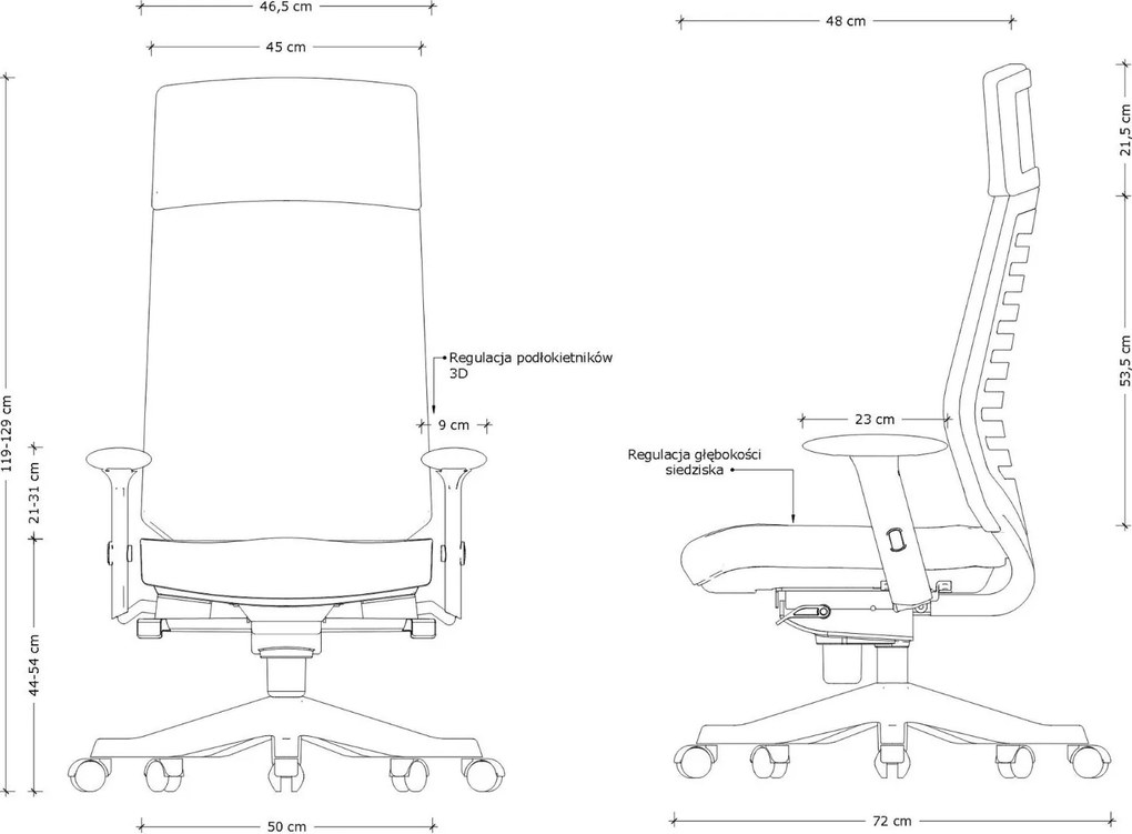 Ergonomiczny fotel Velo czarny
