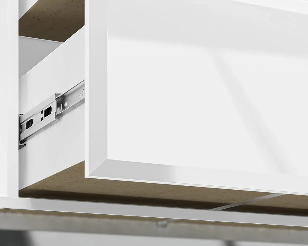 Komoda BLANC 02 2D3S 160 biały połysk ML MEBLE