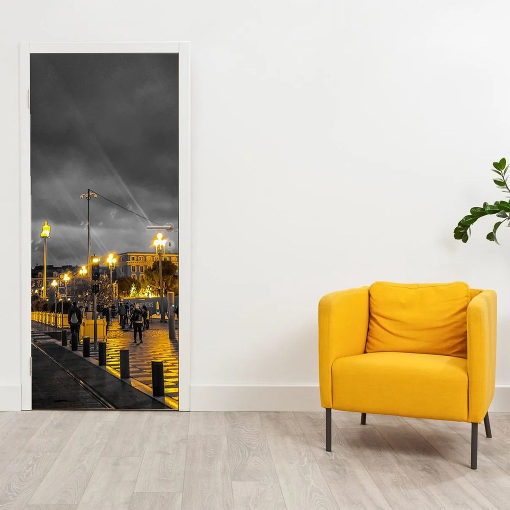 Fototapeta na drzwi - Diabelski młyn w ciemności (95x205cm)